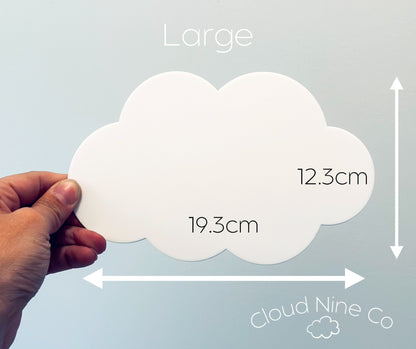 We're Having Twins - Cloud-Shaped Pregnancy Announcement