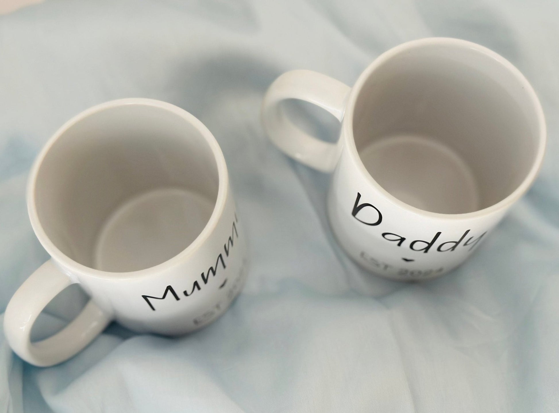 Mummy and Daddy matching mug set, gift for new parents, gift for mum, gift for dad, mug for mom & dad 11oz, pregnancy gift, baby shower gift