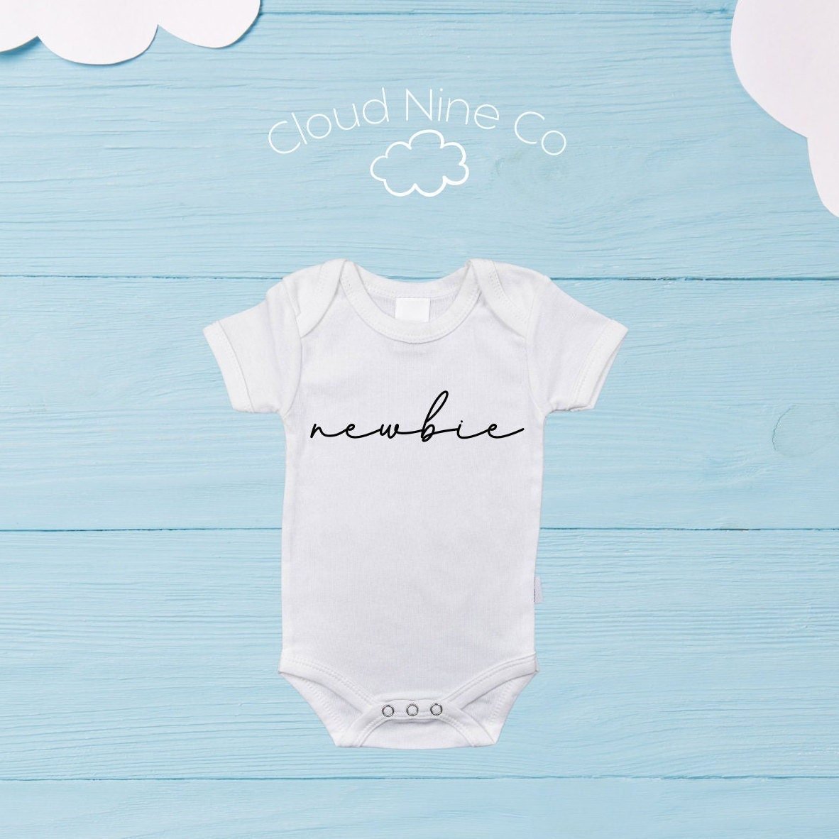 Newbie onesie, birth announcement bodysuit, new baby announcement, custom newborn reveal, baby shower gift, newborn gift, coming home outfit