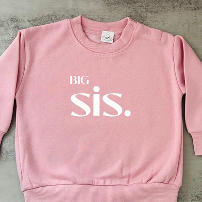 Sis jumper, Big sister sweatshirt, little sister custom kids sweater, sibing announcement fleece, toddler birthday outfit, baby shower gift