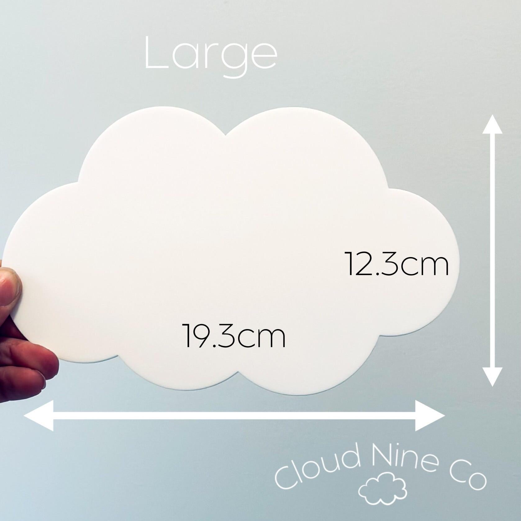 We're Having A Baby! Cloud-Shaped Pregnancy Announcement