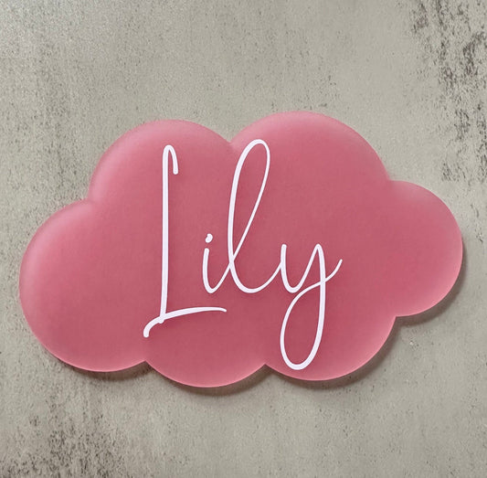 Frosted Acrylic - Custom Baby Name Sign