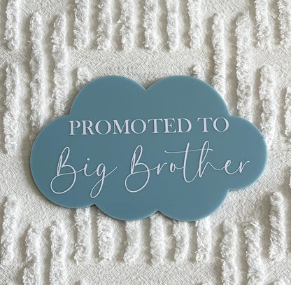 Promoted to Big Brother/Big Sister announcement plaque
