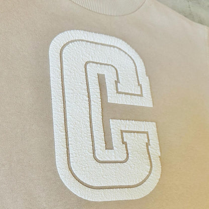 Personalised toddler inital jumper, kids textured letter sweater, custom baby name sweatshirt, toddler birthday outfit idea,baby shower gift