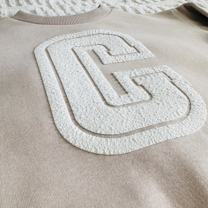 Personalised toddler inital jumper, kids textured letter sweater, custom baby name sweatshirt, toddler birthday outfit idea,baby shower gift