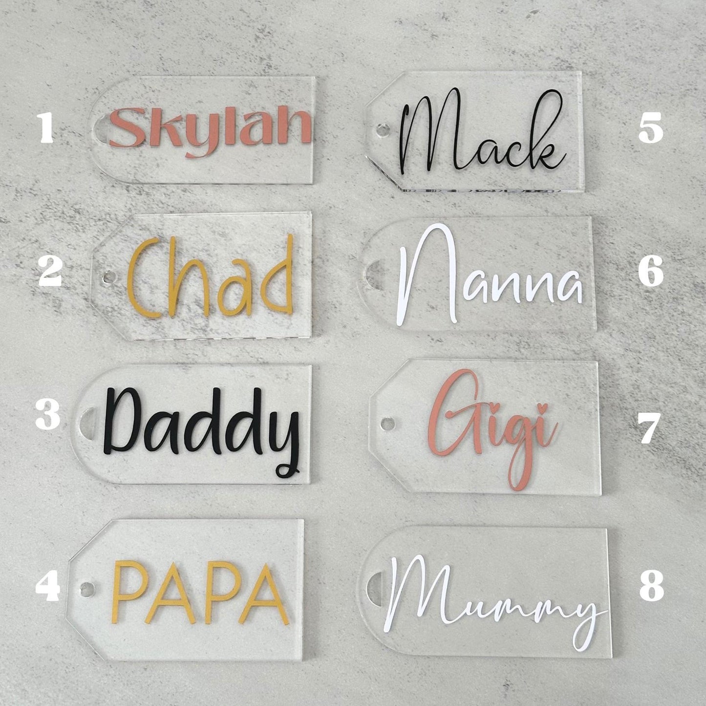 Personalised Reusable Gift Tags