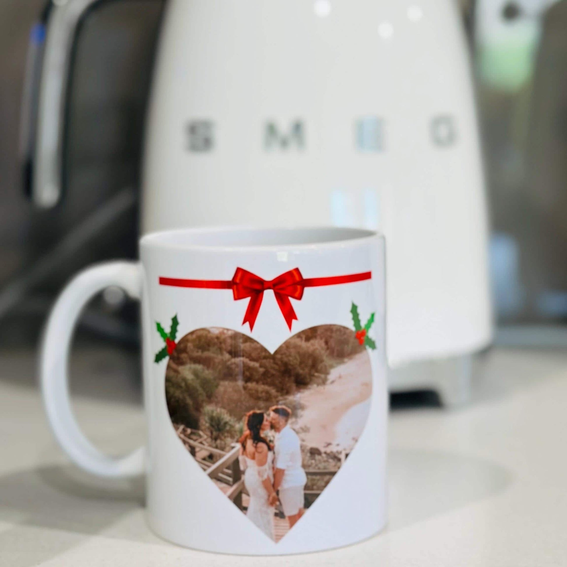 Personalised Christmas Photo Mug 11oz, Custom Xmas Photo Mug, Husband Wife Christmas Gift, Kris Kringle Gift, Secret Santa Present, Work Mug
