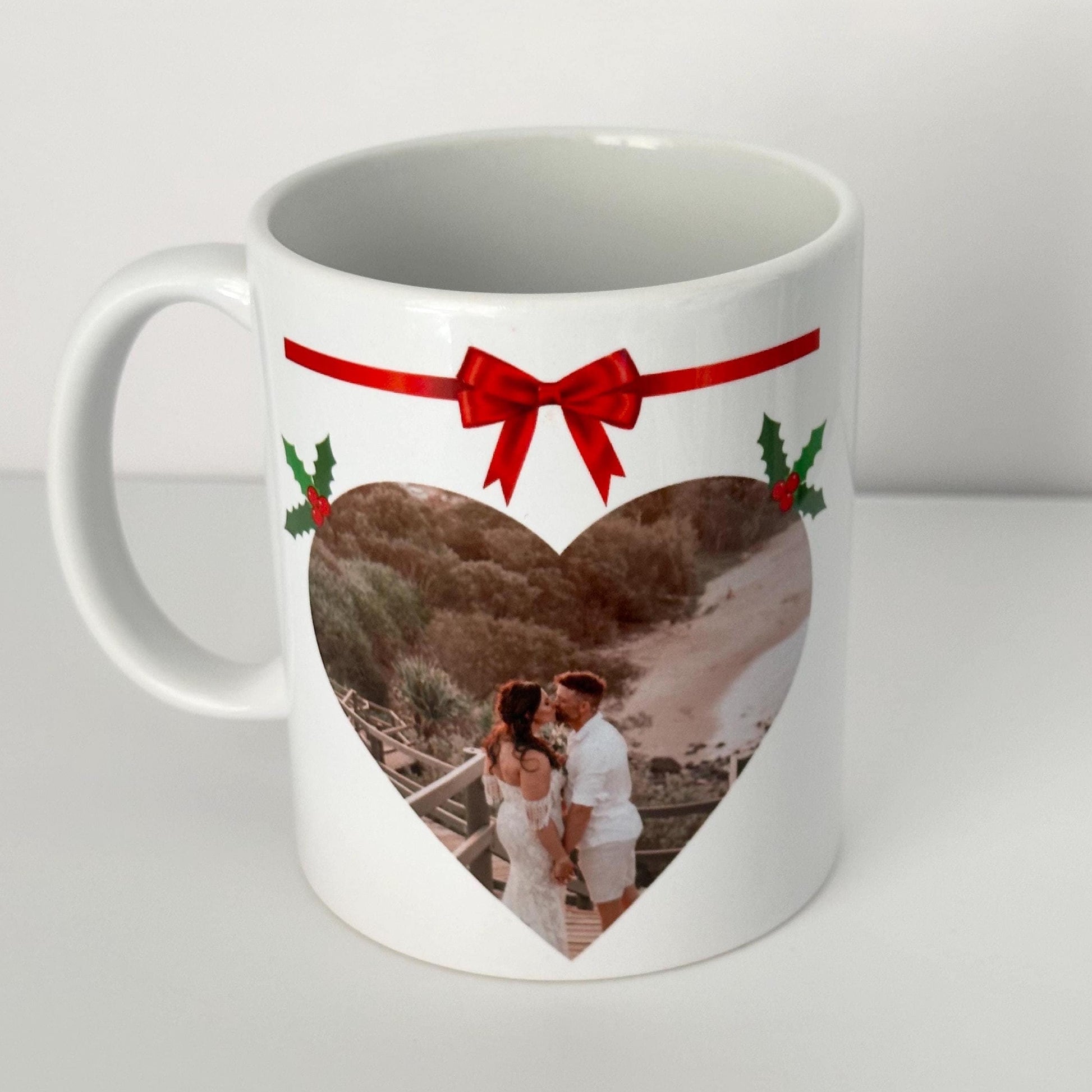 Personalised Christmas Photo Mug 11oz, Custom Xmas Photo Mug, Husband Wife Christmas Gift, Kris Kringle Gift, Secret Santa Present, Work Mug