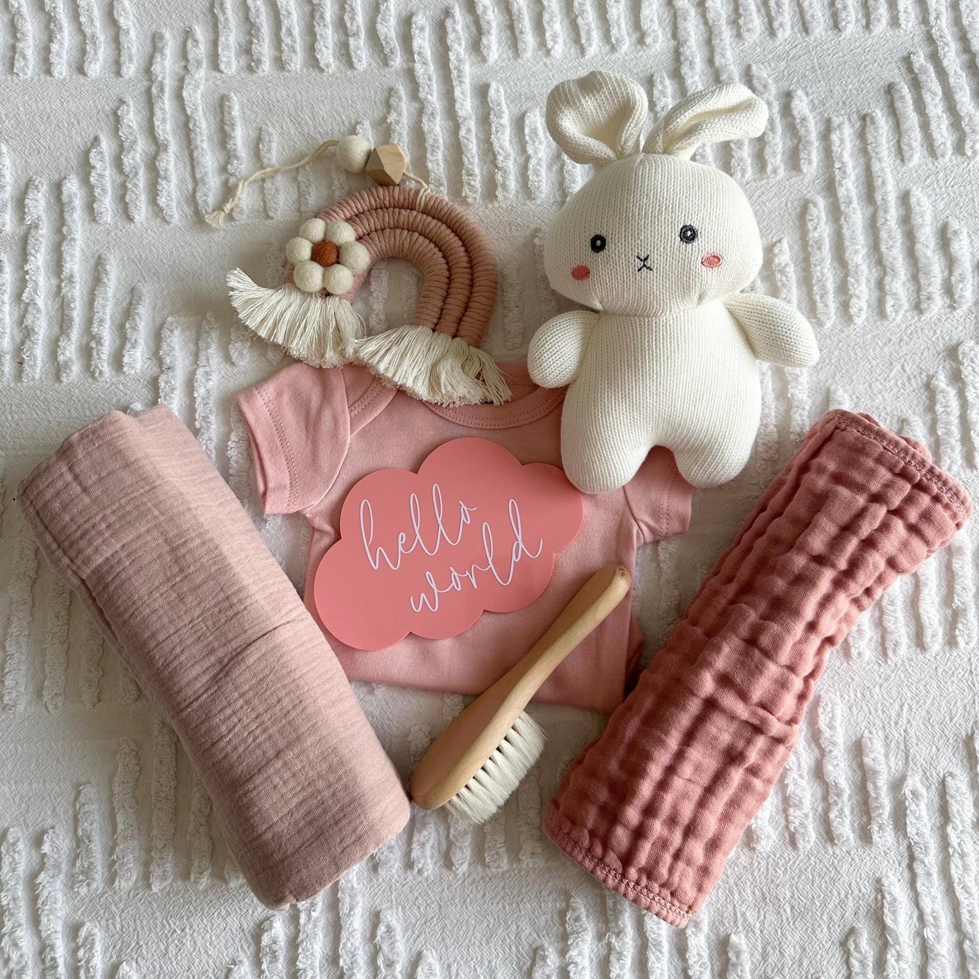 Newborn Baby Girl Gift Box, Baby Hamper, New Baby Pink Gift Set, Baby Shower Gift Idea, Welcome Home Newborn Box, Gift Basket Keepsake