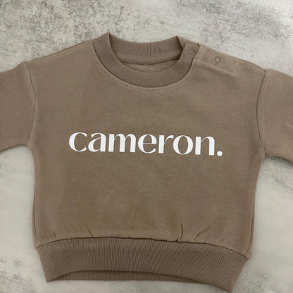 Custom Baby Name Jumper
