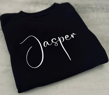 Toddler name jumper, personalised kids sweater, baby name jumper, toddler birthday outfit, baby shower gift, custom boys girls sweatshirt