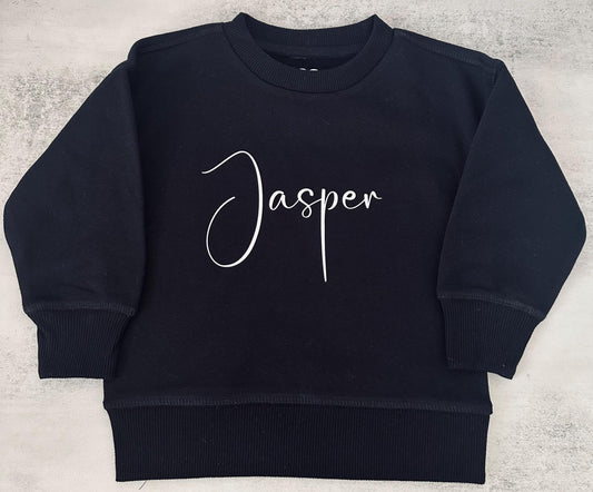 Toddler name jumper, personalised kids sweater, baby name jumper, toddler birthday outfit, baby shower gift, custom boys girls sweatshirt