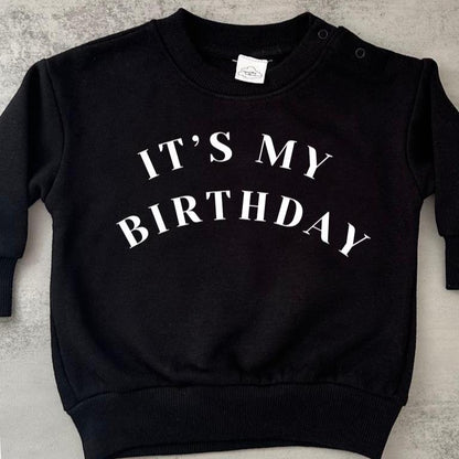 Birthday boy jumper, birthday girl sweatshirt, custom kids sweater, toddler fleece, children's birthday gift, it's my 1st birthday outfit