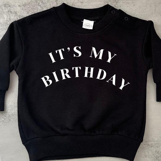 Birthday boy jumper, birthday girl sweatshirt, custom kids sweater, toddler fleece, children's birthday gift, it's my 1st birthday outfit