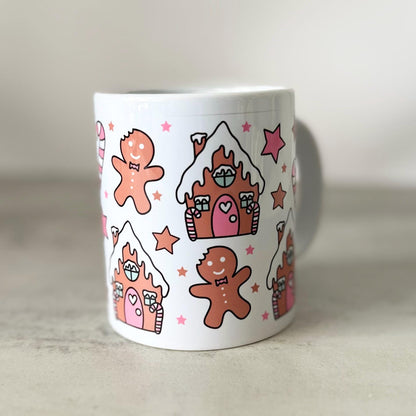 Personalised My Christmas Mug 11oz, My Xmas Name Mug, Kris Kringle, Secret Santa Present, Festive Coffee Tea Mug, Gingerbread Mug