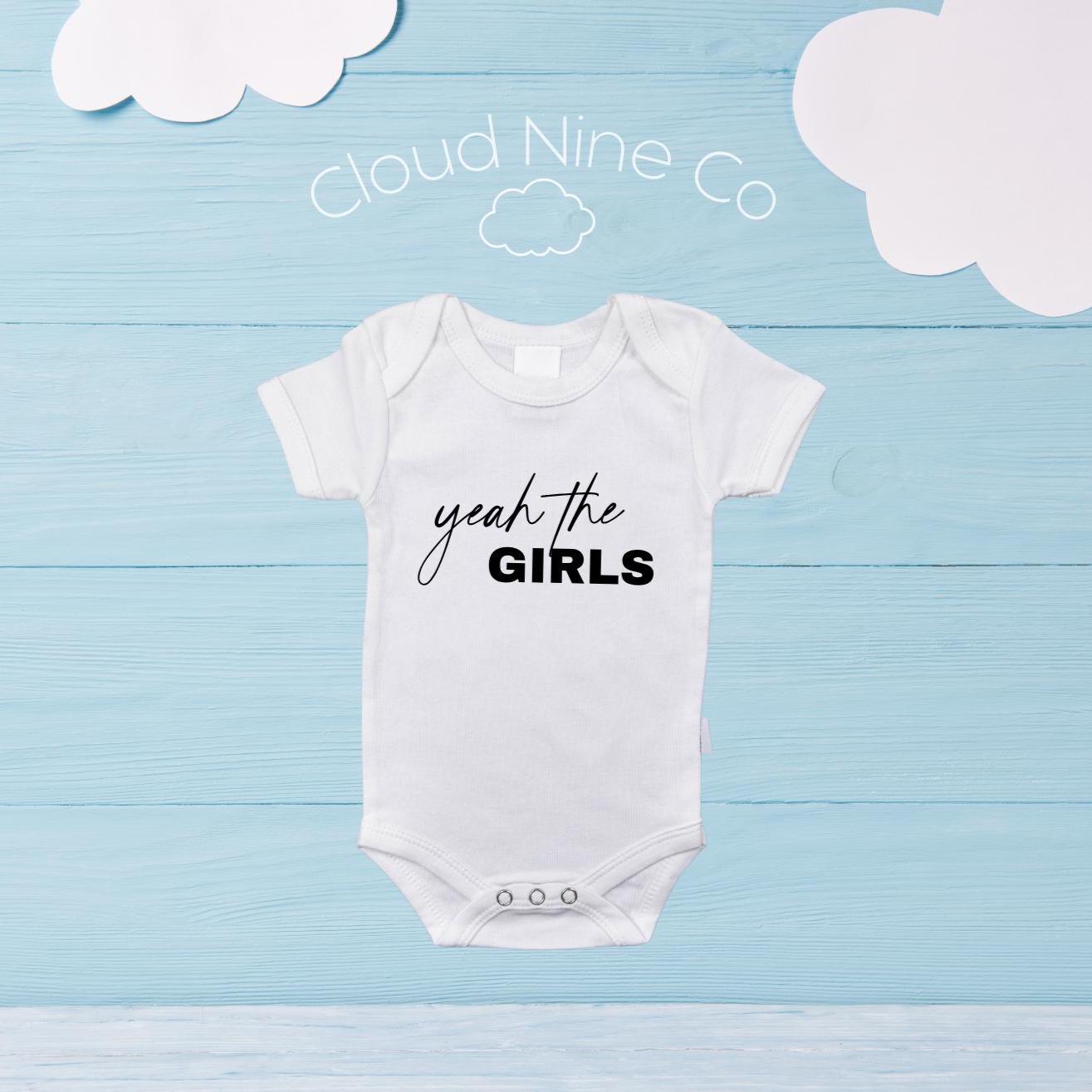 Yeah The Girls, Yeah The Boys | Funny Bodysuits | Matching Twin Outfits | Baby Shower Gift | Newborn Announcement Photo Prop | Gender Reveal