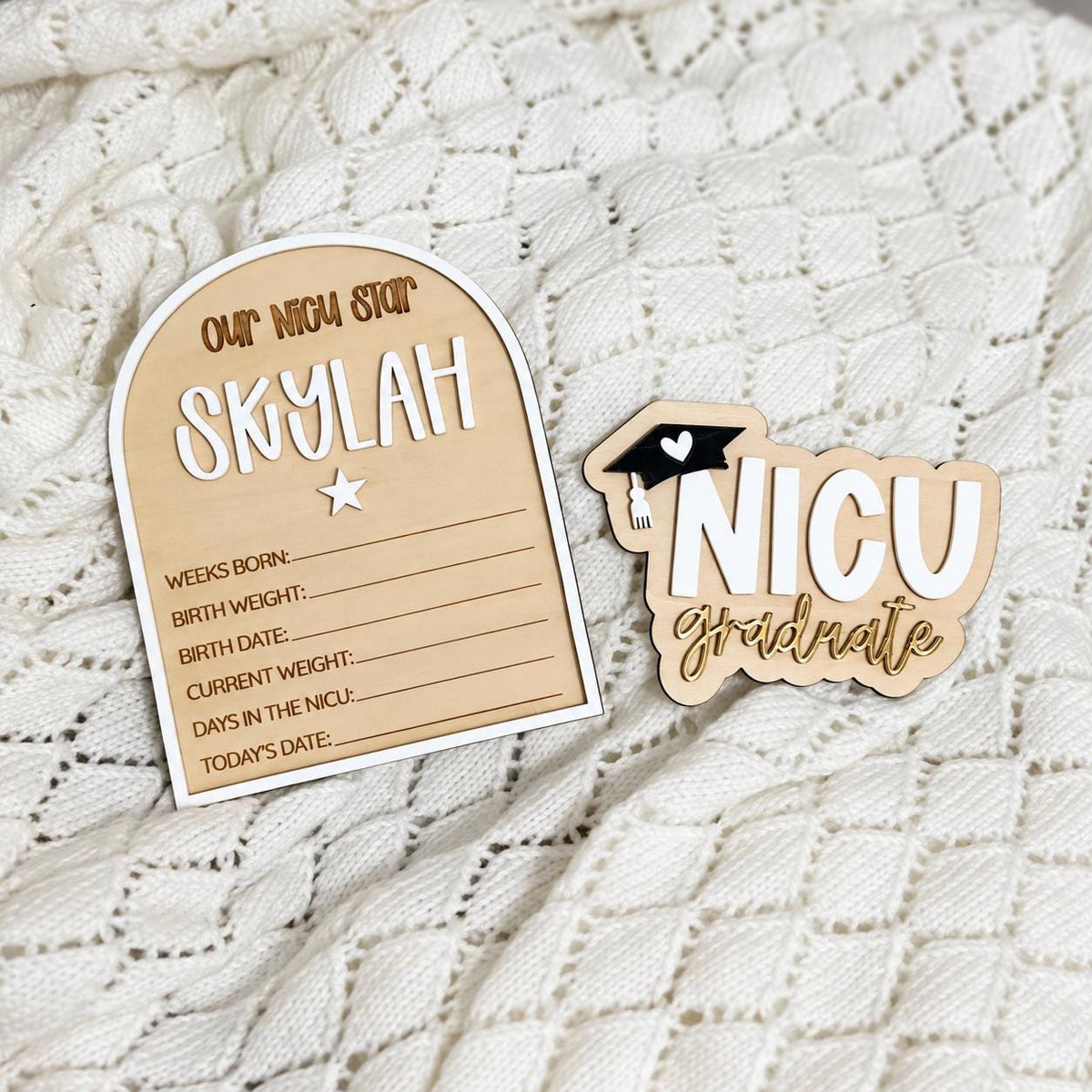 Personalised NICU Graduation Plaque, NICU Star Gift, Premature Baby Keepsake, Preemie Baby Gift, Neonatal Birth Details Plaque