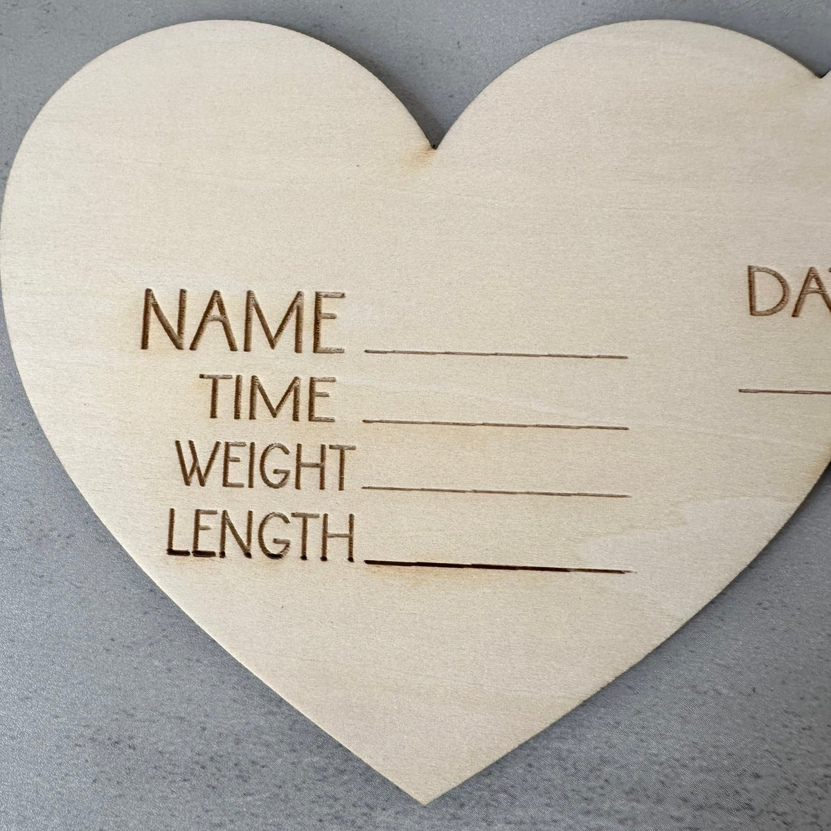 'We're Here' Twin Birth Stats Sign 2 (SALE)