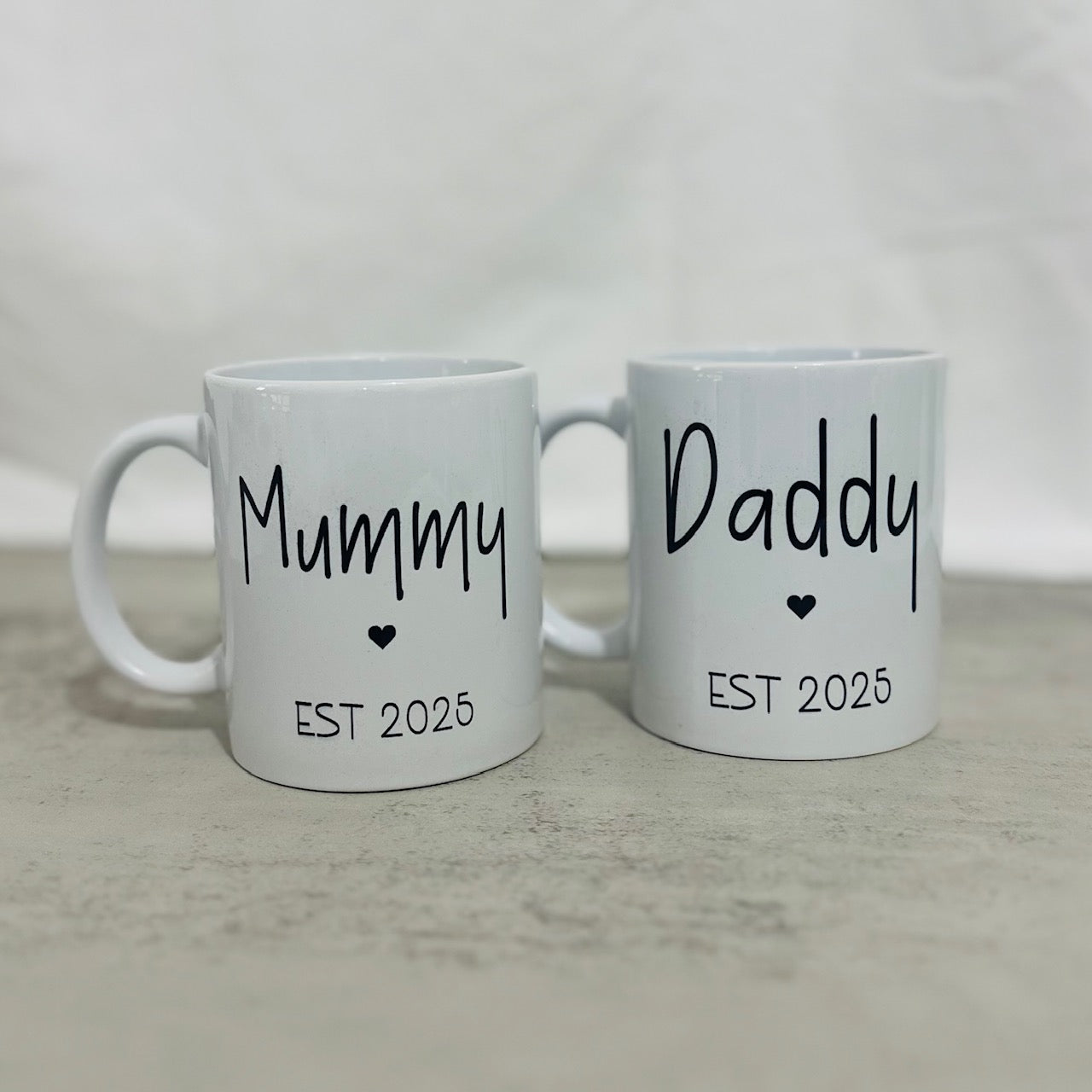 Mummy & Daddy EST 2025 Mug Set - 11oz mug (SALE)