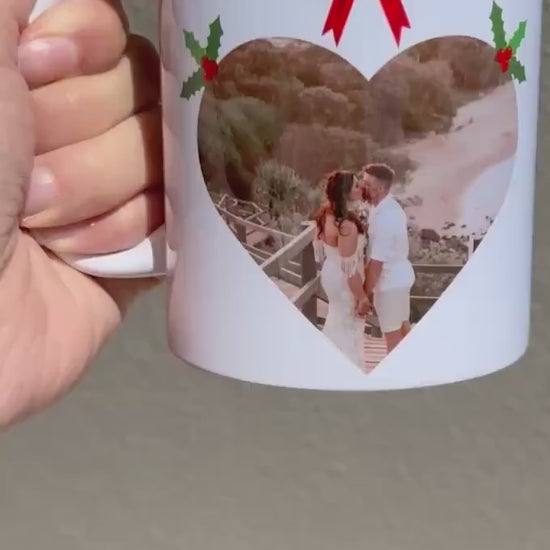 Personalised Christmas Photo Mug 11oz, Custom Xmas Photo Mug, Husband Wife Christmas Gift, Kris Kringle Gift, Secret Santa Present, Work Mug