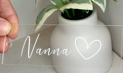 Personalised bookmark, custom acrylic bookmark, gift for mum, grandparent gift, bookmark with name, custom teachers gift, stocking filler
