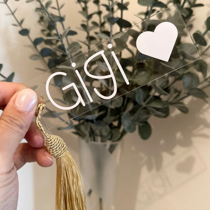 Personalised bookmark, custom acrylic bookmark, gift for mum, grandparent gift, bookmark with name, custom teachers gift, stocking filler