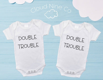 Double Trouble! - matching twin bodysuit set