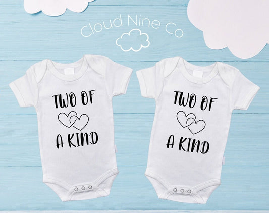 Two of a Kind - matching twin bodysuit set