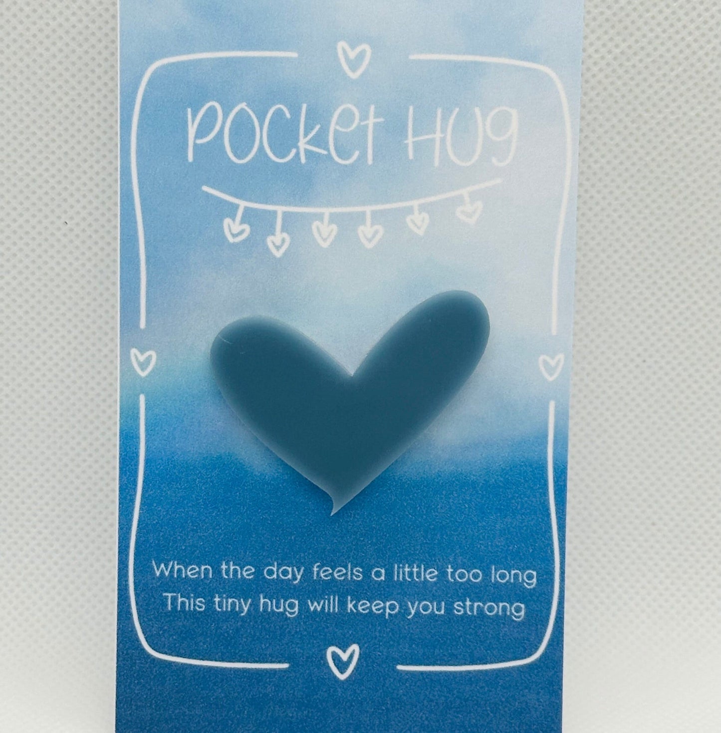 Pocket hug, back to school gift, custom pocket heart hug, modern school keepsake, gift for student, long distance gift,meaningful small gift