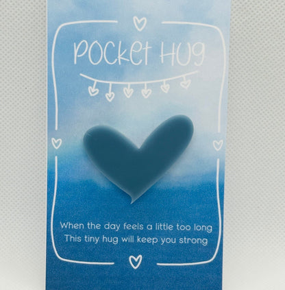 Pocket hug, back to school gift, custom pocket heart hug, modern school keepsake, gift for student, long distance gift,meaningful small gift