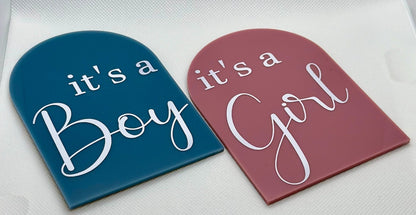 Its A Boy Its A Girl pregnancy announcement arch, gender reveal duo, dual gender announcement, boy girl twins, dcda twins gender reveal
