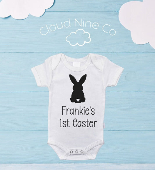 My First Easter personalised bodysuit, custom name easter onesie, 2024 easter gift, my 1st easter baby romper, babies first easter outfit