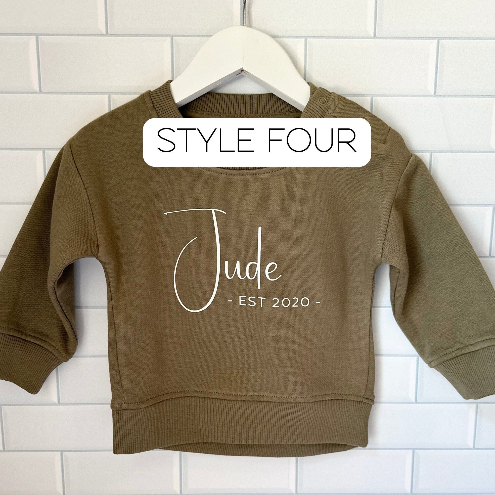 Personalised ESTABLISHED Kids Jumpers Cloud Nine Co Cloud Nine Collective